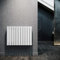 ELEGANT Paneelheizkörper Horizontal 630 x 847 mm Weiß Badezimmer/Wohnraum Doppellagig Horizontal Heizkörper Badheizkörper Design Flachheizkörper