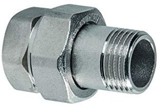 Raccordo 3 Pezzi Dritto Maschio/femmina 1 Ottone Cromato Icma