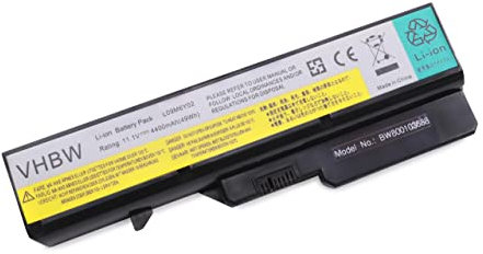 vhbw Akku kompatibel mit IBM Lenovo IdeaPad G560, G560 0679, G560A, G560E, G560G, G560L, G565, G565A Notebook (4400 mAh, 11,1 V, Li-Ion)