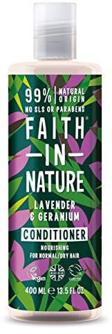 Faith In Nature Lavender & Geranium Conditioner Normal To Dry Hair 400ml by Faith In Nature