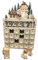 Calendrier de l'Avent - Tiroirs à remplir - Calendrier de l'Avent Bois, Calendrier de l'Avent à Remplir, Livre à Poser - Décoration de Noël en Bois avec LED 35.5x22.5x10cm
