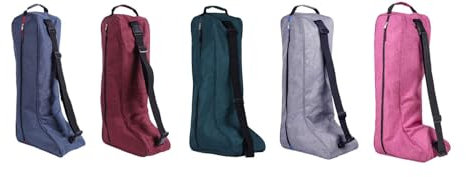 netproshop Stiefeltasche für Reitstiefel ca. 32 x 17 x 62 cm mit Handgriff und Schultergurt, Farbe:Bordeaux