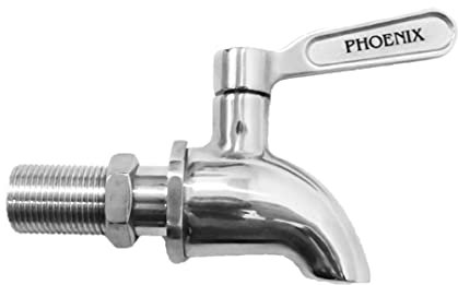 PHOENIX GRAVITY AISI 304 Stainless Steel Water Filter Spigot Compatible with Berkey Waterdrop Purewell & Other Gravity Fed Water Filter System Beverage Dispenser Spigot Replacement Faucet