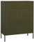 vidaXL Lagerschrank Sideboard Kommode Anrichte Stahlschrank Schrank Beistellschrank Mehrzweckschrank Bücherschrank Standschrank Olivgrün 80x35x101,5cm Stahl