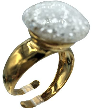 Bague en verre de MURANO ancienne MURRINE vénitienne