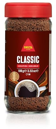 Delta Cafés - Café Soluble Instantáneo - Procedente de Producción Ecológica - Disolución Rápida - Aroma Intenso - 100 G