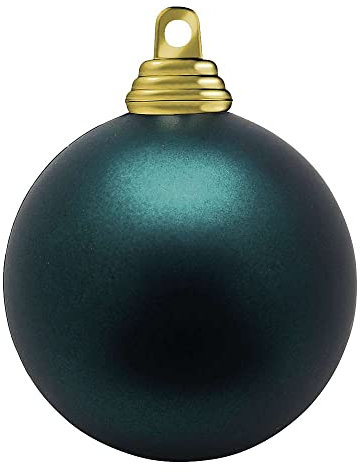 Deco Woerner XXL Weihnachtskugeln Christbaumhänger Petrolgrün schwer entflammbar B1 matt 20cm