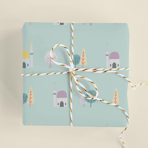 5x Moscheen – Geschenkpapier- Gift wrapping - bayram - Eid - Ramadan // 50 x 70 cm // 1 Motiv