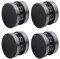 4 piedini HIFI assorbitori per altoparlanti, cuscinetti ammortizzatori a molla per altoparlanti, piedini di assorbimento, supporto isolante per CD audio, subwoofer, giradischi, nero