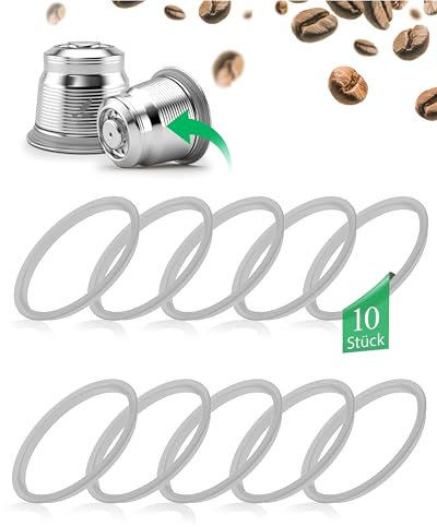 10 pièces d'anneaux d'étanchéité de rechange pour les capsules de café rechargeables mahona