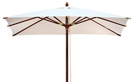 Kai Wiechmann Sonnenschirm quadratisch 250 cm weiß Windauslass UPF 50