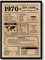 EQUIK PRODUCTS Jubiläumsposter 55 Jahre | Geburtstagskarte 1970 | Geburtstagsgeschenk für Männer und Frauen | Geburtsjahr 1970 | Vintage Poster | Dekoration und Geschenkidee | Zurück in 1970