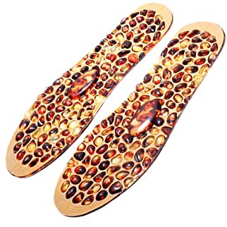PLAFOPE 1 Paar Schuheinlagen Für Damen Einlagen Plantarfasziitis Magnetische Steine Massageeinlagen Steinmassageeinlagen Massageeinlagen Für Damen Pediküreeinlagen Skalierbare