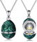 AXELUNA Osterhase Halskette Sterling Silber Baum des Lebens Hase Ei Halskette Kaninchen Anhänger Tier für Frauen Schmuck Geschenke