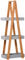 kleankin Bathroom Storage Shelves, 3-Tier Slim Shelving Unit, Freestanding Bamboo Shelf Unit, A Frame Space Saver Toilet Rack, Natural