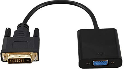 Daconovo Dvi A Vga Cable Adaptador 1080P Dvi-D A Vga Cable 24 + 1 25 Dvi Macho A 15 Vga Hembra Conversor De Video para Visualización De Pc