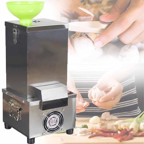 PixCy Pelador De Ajos Electrico 200w Máquina Peladora De Ajos Automática 25kg/H Separador Pelador De Ajos Entero Comercial De Acero Inoxidable,Herramienta para Pelar Ajo