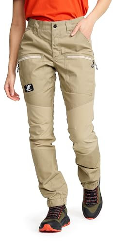 RevolutionRace Damen Nordwand Pro Pants, Hose zum Wandern und für viele Outdoor-Aktivitäten, Khaki, XS