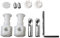 F Fityle Raccords de cuvette de toilette suspendus au mur, vis de fixation, facile à utiliser, connecteur d'entretien Durable, Kits de fixation, boulons de