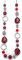 FULU AUTUMN Collana Lunga con Perline in Argento da Donna Collana Boho Lunga Bigiotteria Regali Compleanno per Lei(Red)