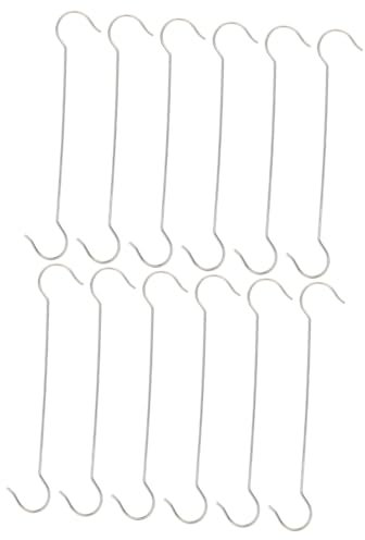 Kisangel 12 STK anschließen edelstahlhaken hängekorb Suspend Utensilienhalter Garderobenständer für die Wand Töpfe für Pflanzen Haken für Vogelhäuschen Aufhängehaken für Blumentöpfe schwer