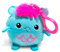 SquishPets Keychain - Kuscheltier Sinty Wave , Plüschtier in einem Schlüsselanhänger 6 cm , cyan