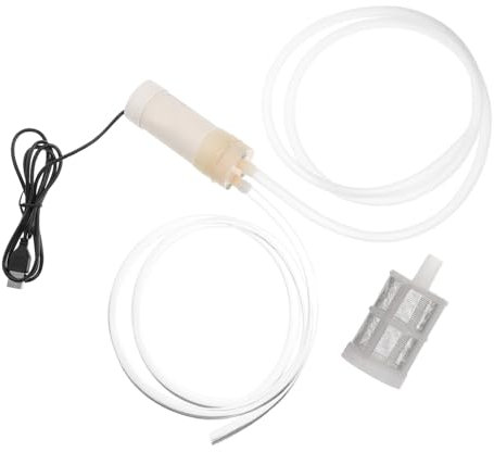 jojofuny 1set Pompa Di Svuotamento Portatile Con Usb e Filtro Inossidabile Di Tubo Per Piscine e Ambienti Esterni Pompa Piccola e Efficiente Per Rimuovere Eccesso