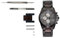 BC Bayca Watch Luxusuhr Automatik Chronograph Herrenuhren, Edelstahl, Wasserdicht Ziffernblatt Marmor, Rosenholz, Armbanduhr,Japanisches Uhrwerk, Quarzuhr, Saphirglas (impervius I, Schwarz)