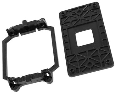 Partuto AMD Plastic CPU Fan Stand Bracket Base Black w Four Screws for AM2 AM3 Socket Replacement