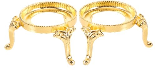 HOMOCONO 2stücke Metallständer Für Kristallkugel Dekorativer Kristallkugelhalter Kristallkugelsockel Aus Metall Tisch-kristallkugelständer Kugel-ausstellungshalter Kristallkugel-ausstellung