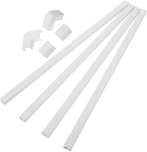 OSALADI 1 Set Cable Hider Tv Mount Cable Wall Cover Tv Cables Electrical Cord Cover The Wire Conceal Cords on Wall Cable Concealer Cable Runner Hide Cords on Floor Wire Cover Plastic White