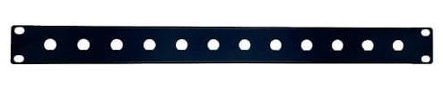 Generic 19 Audio Rack Mount Kit 1U Front Panel with 12 Hole Port for Shure Sennheiser AKG Audio Technica Wireless Microphone Antenna Locating Distributor on Flight Case