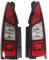 Artudatech Rückleuchten Left+Right Tail Rear Light Assembly Fit for Peugeot Partner Fit for Citroen Fit for Berlingo