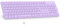 LeadsaiL Tastiera Wireless, Wireless Keyboard Full Size, Italiano QWERTY Layout Ergonomico USB 2.4Ghz con Tastierino Numerico per PC, Laptop, Mac OS, Macbook Pro/Air, Windows-Viola