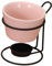 DimyFew Ensemble de caquelon à fondue au fromage avec support en fer pour faire fondre le beurre pour mariage, Rose