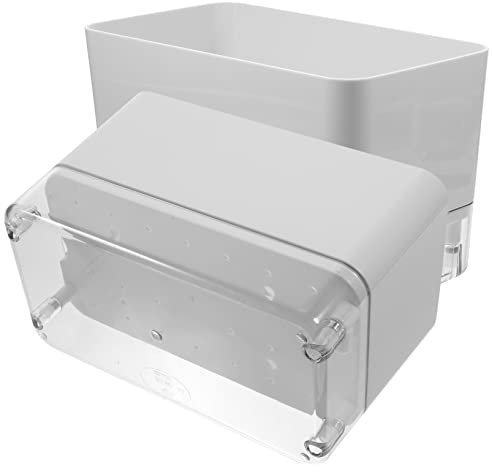 Yardwe 2 Stück Selbstbewässernde Pflanzgefäße Transparente Blumenkübel Für Innenräume Kunststoff Mittelgroß Mit Automatischer Bewässerung