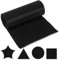 Filzmatte Schwarz, Filz Meterware 30 cm x 300 cm, Filzrolle Filzstoff Meterware, Filzstoff zum Basteln, Filz zum Basteln, Stickfilz Dick 4mm, Filzunterlage zum Filzen Nähen für Handwerken Dekoration