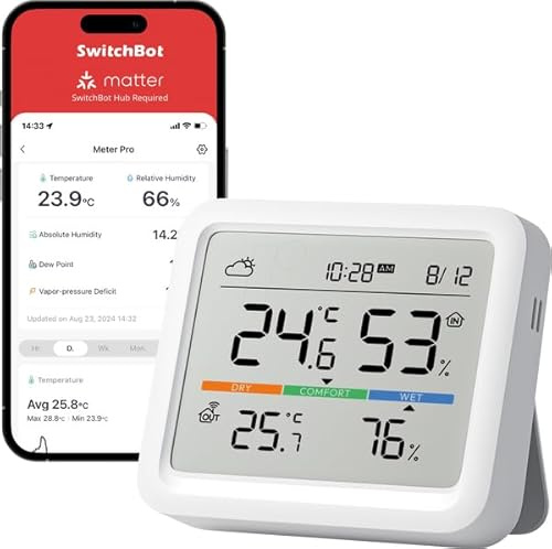 SwitchBot Meter Pro Station météo thermomètre hygromètre ws