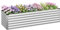 WOLTU Huerto Urbano de Metal, Jardinera Exterior para Verduras, Frutas y Flores, Bancal Huerto para Jardín, Patio y Terraza, 238x80x56cm, Plateado