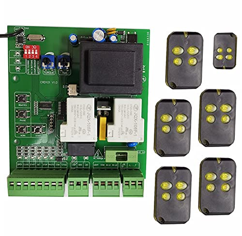 Gate Motor Controller Leiterplatte Elektronische Karte For Den Schiebetrefföffner 110V Oder 22 0V AC. Modell – Mehr Sicherheit(6 remote)
