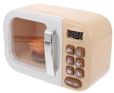 FUNOMOCYA Mini Four à Micro-Ondes Éducatif pour Garçon et Filles, Décoration Ludique pour Maison de Jeu, Plastique Sécurisé, Créatif et Amusant pour Filles et Garçons, pour Jeu D’Imitation