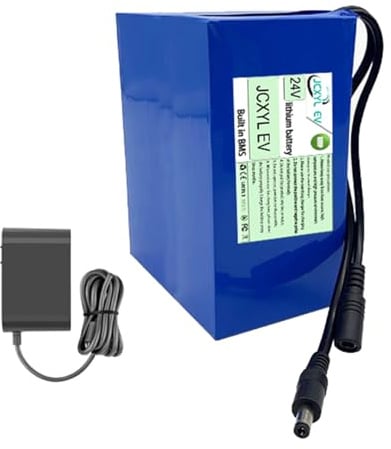 JCXYL EV Batteria agli ioni di Litio ai polimeri di Litio CC 24V 5000MAH 7000MAH 12000MAH 24000MAH 45000MAH Batteria al Litio Ricaricabile per Striscia LED Trapano Elettrico