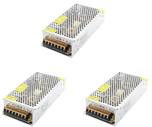 Ehwisbe 3X S-180-12 Fuente de Alimentacion Interruptor de Pantalla de LED Luz de Tira DC 12V 15A 180W