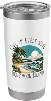 Love in Every Wave - Honeymoon Island Stainless Steel Insulated Tumbler