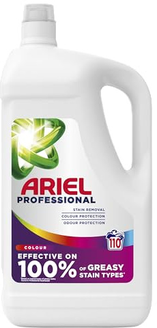 Ariel Professional Washing Liquid Laundry Detergent Colour 111 washes, 4.995kg