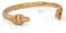 Akitsune Ferus Armreif | Armschmuck Frauen Herren Edelstahl Armband Cuff Bracelet Fuchs Minimalistisch Gold 55mm