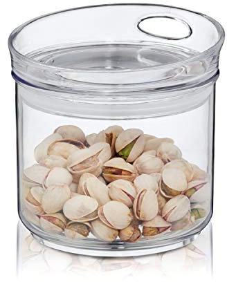 kela | Vorrats-Dose Jule mit Deckel | 500 ml | rund | Frischhalte-Box | Kunststoff-Behälter klar| stapelbar | Lebensmittel-Aufbewahrung | aromadicht