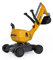 RollyToys Rollydigger Komatsu (Sandspielzeug, Farbe Grau/gelb, für Kinder von 3-8 Jahre, Automatikverriegelung) 421169