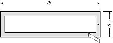 RENZ RSA2 Namensschildabdeckung 97-9-85357