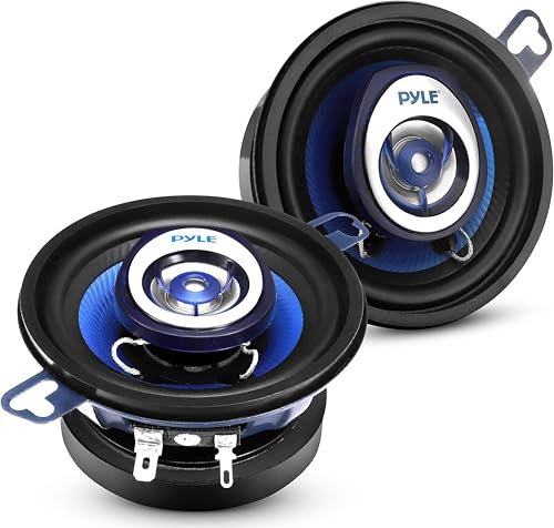 Pyle Stereo Casse Auto 2-Vie Universali, 120 Watt, Altoparlanti Coassiali 8.9 Centimetri, Montaggio Rapido OEM, Compatibili per Porte/Pannelli Laterali Veicoli